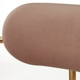 thumbnail image 4 of TMS Retro Velvet Dining Arm Chair (Set of 2), Dusty Pink, 4 of 7
