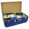 thumbnail image 2 of Dorm and Camp Storage Footlocker Trunk, Blue, 30-Inch (SWD5120-40), 2 of 5
