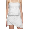 thumbnail image 5 of Moomaya WoMen's Cotton Spaghetti Strap Lace Top & Short Set Sleepwear, 5 of 6