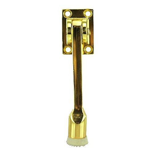 5" Brass Plated Flip Down Door Holder