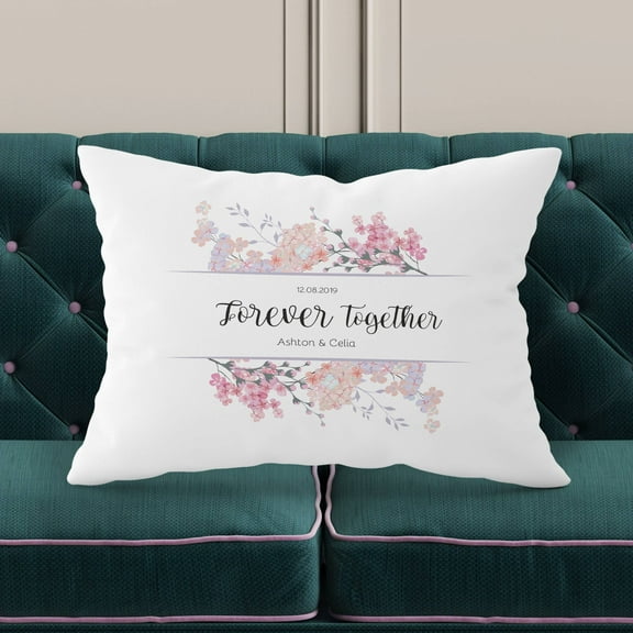 Personalized Wedding Pillow Case with Name