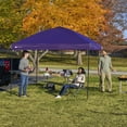 thumbnail image 3 of Ozark Trail 10x10 Instant Pop Up Canopy Tent with Simple Push Setup – Straight Leg Pop-Up Tent for Tailgating, Camping & Events, Purple, 3 of 10