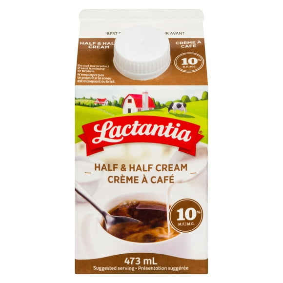 Lactantia Half & Half Cream 10%, 473ML