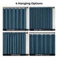 thumbnail image 6 of Story Blue Faux Linen Extra Wide Room Darkening Curtain (1 Panel), Story Blue, 100W X 108L, 6 of 10