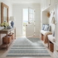 thumbnail image 4 of SAFAVIEH Courtyard Patrice Striped Indoor/Outdoor Area Rug, 4' x 5'7", Grey/Blue, 4 of 6