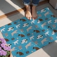 thumbnail image 4 of Cartoon Dogs Blue Background Door Rugs,Washable Non Slip Door Mats Indoor,Decorative Door Mats,Entry Mat Indoor for Entrance,Bedroom,Kitchen,Bathroom,20"x32", 4 of 6