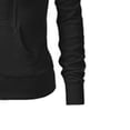 thumbnail image 4 of BODOAO Women's Lightweight Zip Up Hoodie Long Sleeve Thin Casual Hooded Jacket Pullover Print Women Hoodies Top Crop Sleeve Blouse Love Sweatshirt Long Top Women's Cardigan Black L, 4 of 5