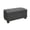 Black, variant on Pemberly Row Modern / Contemporary Ottoman in Espresso Faux Leather