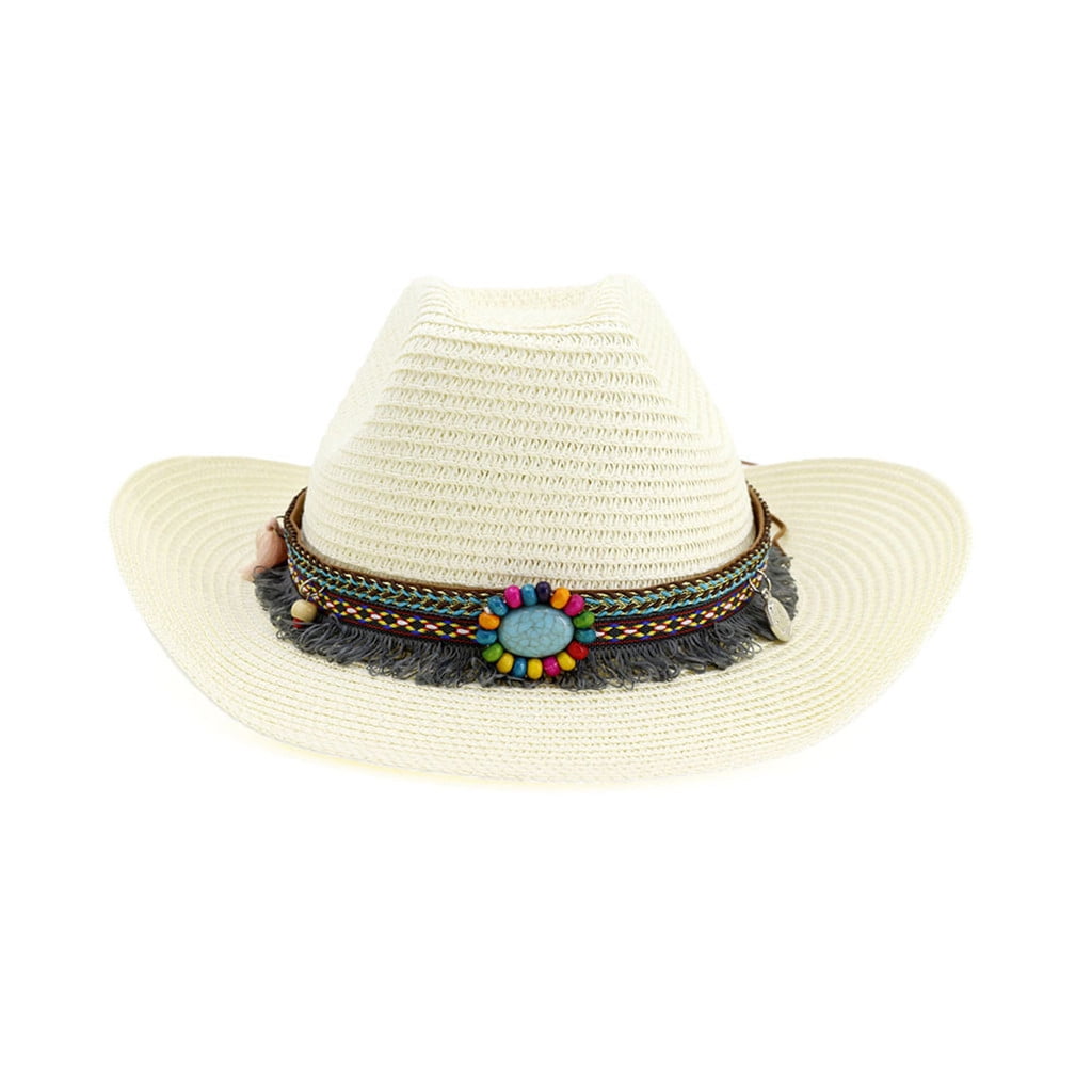 black2 Mens & Womens Western Classic Cowboy Straw Hat black2 Mens & Womens Western Classic Cowboy Straw Hat