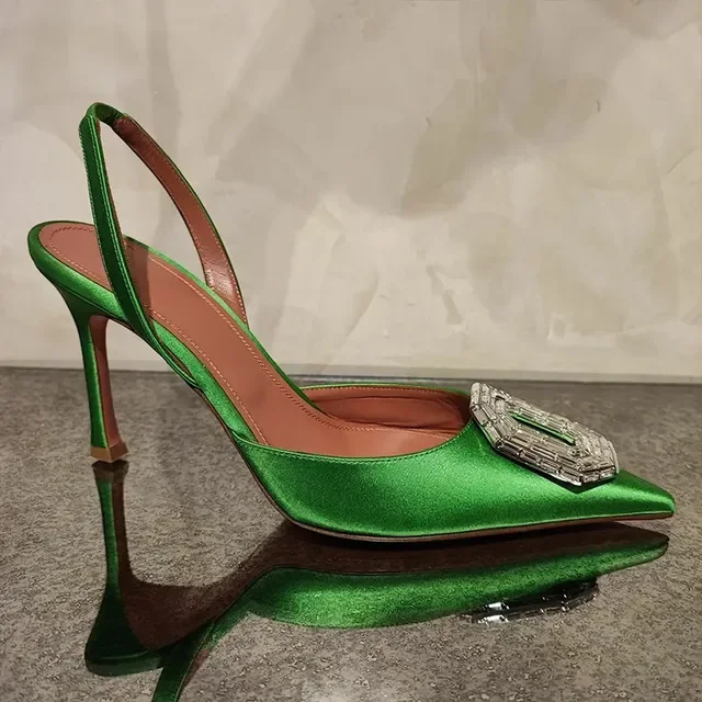 Women High Heels Water Diamond Buckle Toe Sandals New Pointed Thin Heel Hollow Banquet High Heels Platform Sandals Women Shoes Walmart