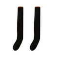 thumbnail image 6 of yuksok Women Knee High Socks over Knee Girls Long Stocking for Dorm Home Study Room Black, 6 of 7