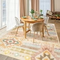 thumbnail image 2 of Ultrug Boho Area Rug Modern Geometric Soft Non Slip Rugs Indoor Floor Carpet for Living Room Bedroom Home Decor,6'x9',Beige, 2 of 7