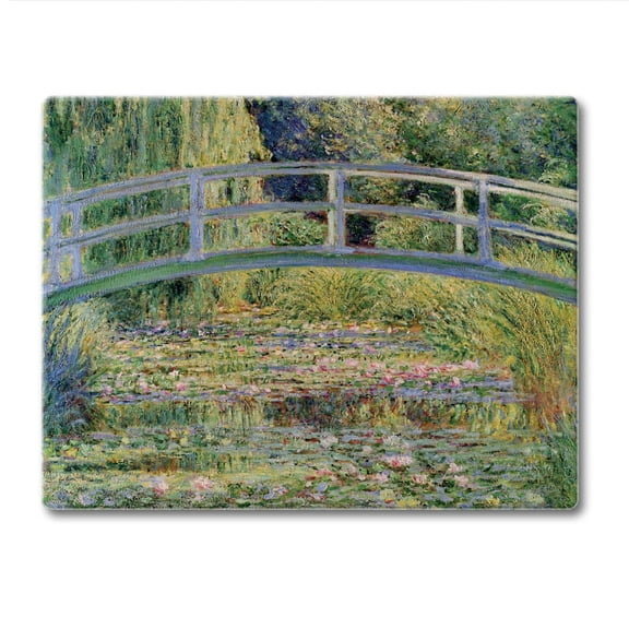 CounterArt Footbridge 3mm Tempered Glass Cutting Board 10" by 8"