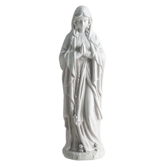 Costway 29.5" Virgin Mary Statue, Our Lady of Lourdes Statue for Garden, Yard, Lawn