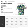thumbnail image 5 of Susaid Lemon and Leaves Print Short Sleeve Shirts Button Down Casual Shirts Summer Beach Aloha Button Down Short Sleeve for Men ,Large, 5 of 7