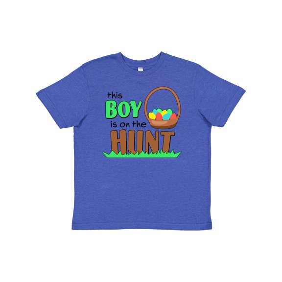 Inktastic This Boy is on the Hunt- Easter Eggs Youth T-Shirt