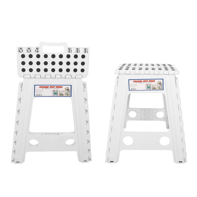 Sonew Portable Living Plastic Dots Folding Step Stool Anti-slip Foldable Adults Chair, Anti-slip Stool, Foldable Stool