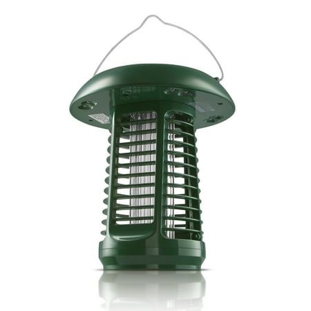 Sandalwood NK63 Solar-Powered UV Bug Zapper, Insect Killer & LED Garden Lamp – Included UL Adapter Enables Standard Charging