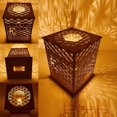 thumbnail image 2 of Lámpara de casa de madera Mubarak, manualidades DIY, luz Led nocturna, decoración de mesa de comedor para el hogar, adorno, 2 of 5