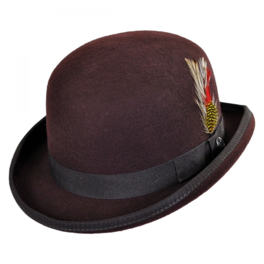 Elee Child Girls Vintage Wool Felt Bowler Hat Caps Derby Cap Dome Hat