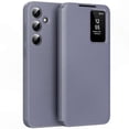 thumbnail image 1 of Green Leather Phone Case with Card Holder and Smart View Window for A56 5G, 1 of 5