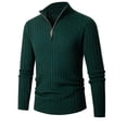 thumbnail image 6 of Men's Long-sleeved Half-turtleneck Zip-up Sweater, 6 of 10