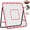 Red 3.28*3.28ft, variant on Dual-Sided Soccer Rebounder Net, Adjustable Angle Pitchback Trainer, Portable Football Training Net for Backyard, Team & Solo Drills