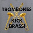 thumbnail image 3 of CafePress - Trombones Kick Brass Sweatshirt - Crew Neck Sweatshirt, 3 of 4