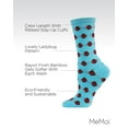 thumbnail image 3 of MeMoi Ladybug Bamboo Blend Crew Socks - Womens - Female, 9-11, Turquoise, 3 of 8