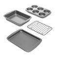 thumbnail image 1 of Ecolution Juego de moldes para hornear y tostar de 4 piezas - Antiadherente libre de PFOA, BPA, y PTFE &ndash; Resistente acero al carbono &ndash; Incluye molde para Pastel &nd Ecolution NA, 1 of 15