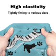 thumbnail image 7 of HELLHERO Rollator Seat Cover Removable Washable Backrest Covers & Black Cat Piano Keys Musical Notes Removable and Washable for Breathable, 7 of 7