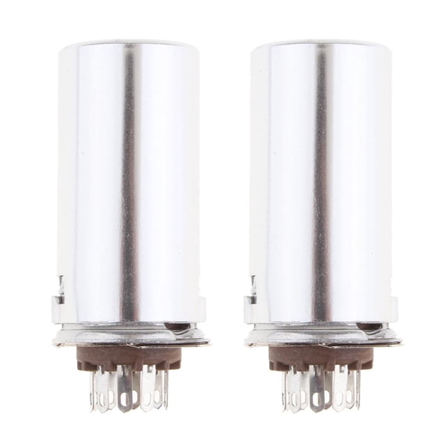 Enchufe de Tubo de Vacío Hugo 9 Pines 40 Mm para 12AU7 ECC83 ECC82 E88CC Tapa de protección del zócalo del tubo de vacío