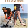 thumbnail image 5 of Sand Scoop with Long Handle, Stainless Steel Metal Detector Sand Scoops, Handheld 2-in-1 Sand Scoop for Beach Metal Detecting for Underwater Treasure Hunting, 5 of 7