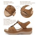 thumbnail image 4 of Sandalias con cuña SHIBEVER Brown para mujer talla 10, 4 of 7