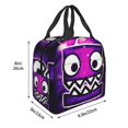 thumbnail image 3 of Geometry Dash Lunch Bags Lunchbox Portable Tote Bag Insulated Bento Bag Reusable Meal Holder, 3 of 8