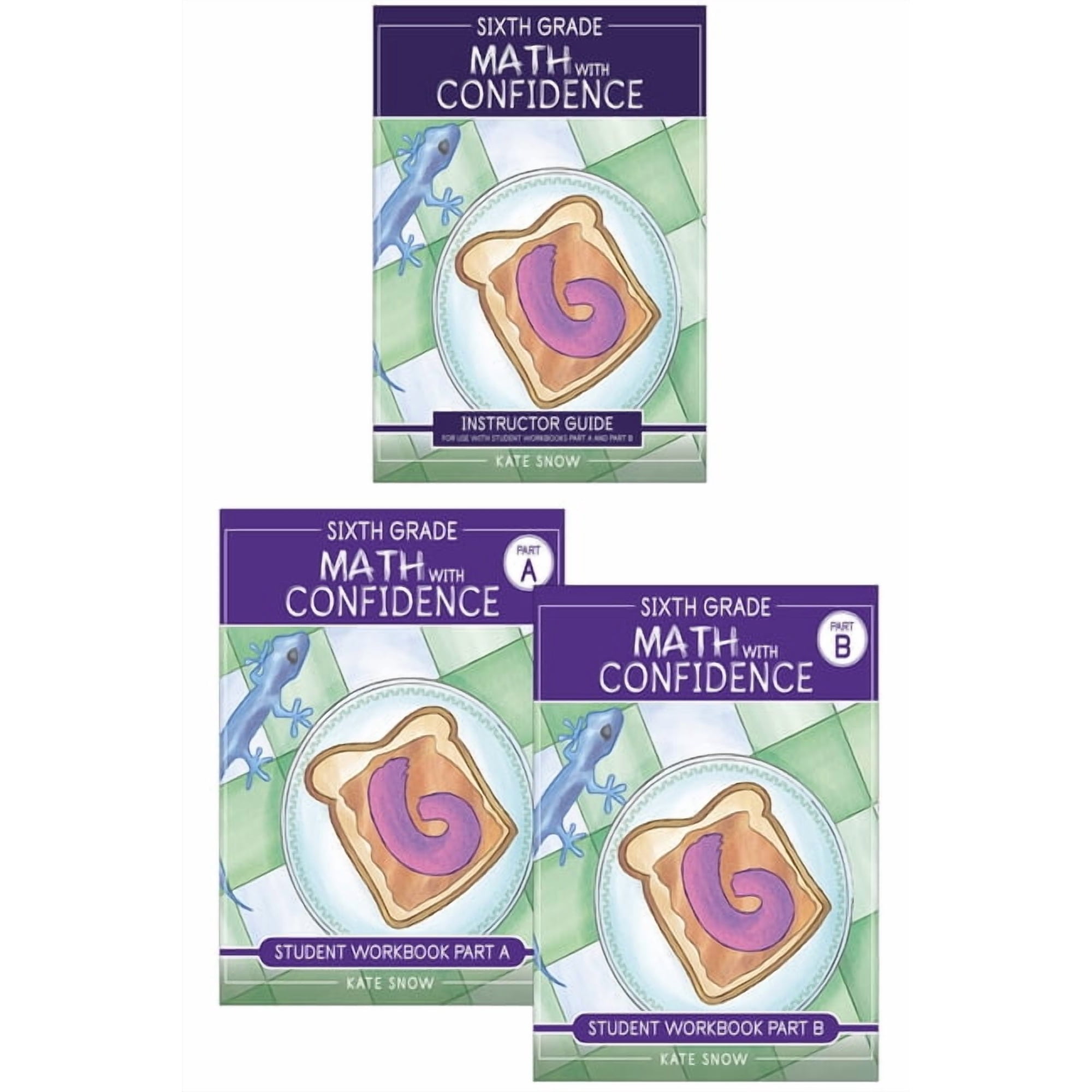 Math with Confidence Sixth Grade Math with Confidence Complete Bundle, (Paperback)