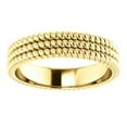 thumbnail image 3 of FB Jewels 14K Yellow Gold Layered Stacked Rope Wedding Ring Band Size 6, 3 of 3