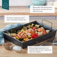 thumbnail image 4 of Chicago Metallic Professional Nonstick Roast Pan and Rack with Armor-Glide Coating, 4 of 5