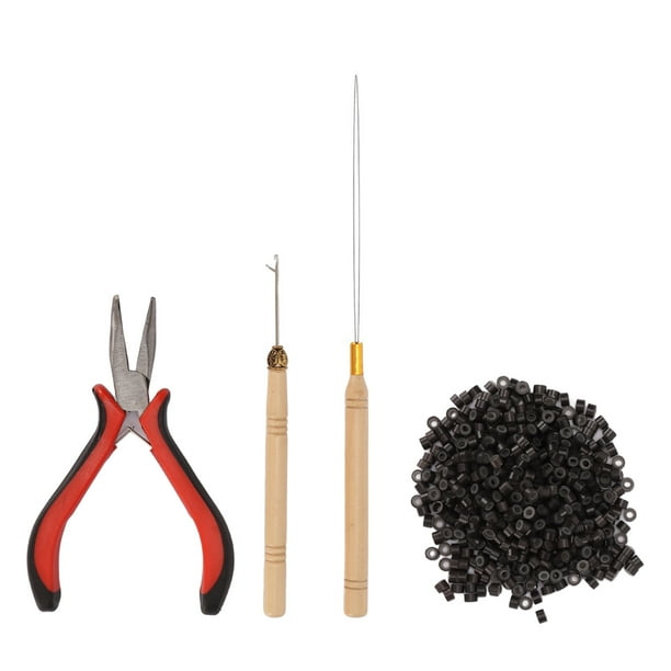 Kits de extracción de alicates para el cabello, herramienta de extensión de cabello de 4 piezas Herramientas para extensiones de cabello Kit de herramientas de extensión de cabello Eficiencia óptima