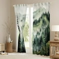 thumbnail image 3 of Manfei Rustic Pine Tree Black Out Curtains, Nature Scenery Curtains Pack of 2 (42x63 Each), Farmhouse Countryside Bedroom Curtains, Black Out Curtains Home Decor, 3 of 6