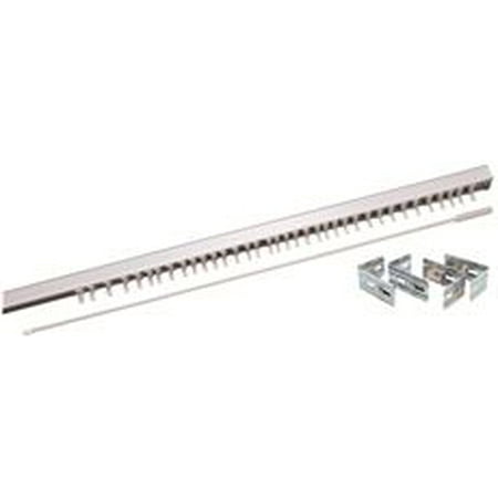 - Designer'S Touch Vertical Blind Steel Headrail With Wand, White, 84 In.