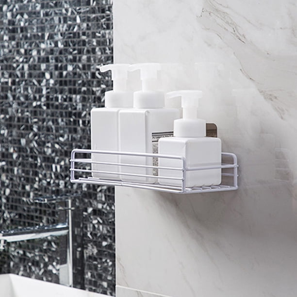 Estante de baño para el hogar, soporte cosmético adhesivo, accesorios de baño a prueba de herrumbre