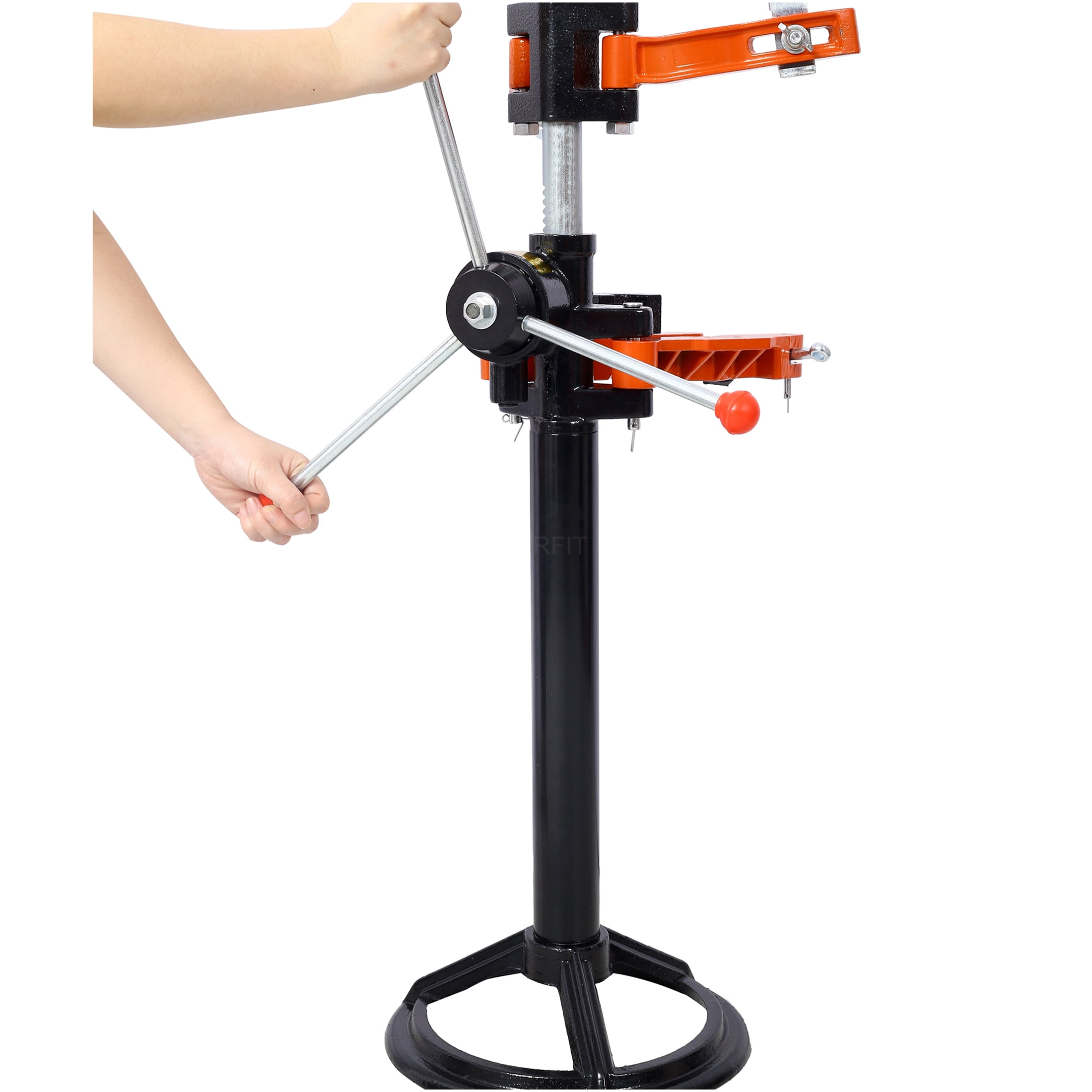 JERFIT Heavy Duty Strut Spring Compressor, 20" Max Height Hand Operated Coil Spring Press Tool for Auto Repair, Black & Orange
