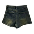 thumbnail image 6 of XIAONU Cargo Denim Skort for Women Wrap Front Pocketed High Waist Skort Stylish Retro Casual Everyday Wear Skort, 6 of 8