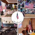 thumbnail image 3 of Yescom 2 Pack  8FT Sectional Indoor Flag Pole Kit Eagle Topper Aluminum Silver Pole with 3x5Ft  US Flag & Base Stand, 3 of 11