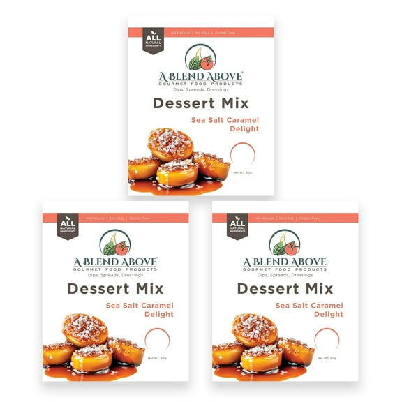 A Blend Above Gluten-Free Sea Salt Caramel No-Bake Dessert Mix, 3 Pack, 1 oz