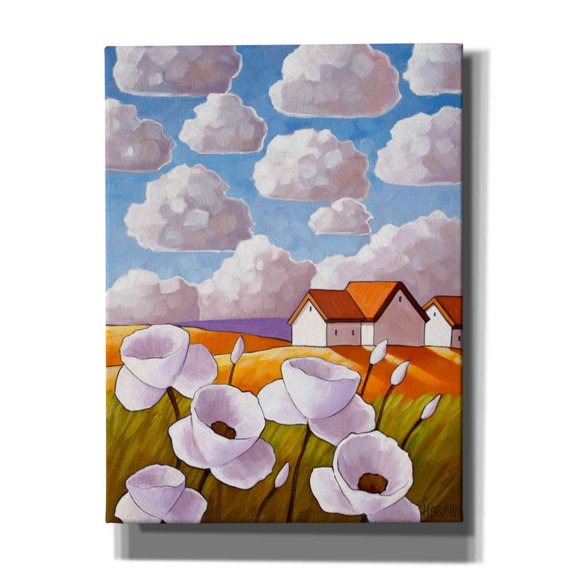 Epic Graffiti 'Flowers & Clouds' by Cathy Horvath-Buchanan, Canvas Wall Art, 12"x16"