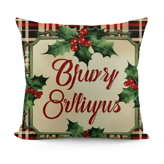 YINGXI Christmas Decorative Decor Throw Pillow Xams Decorations 12x12in