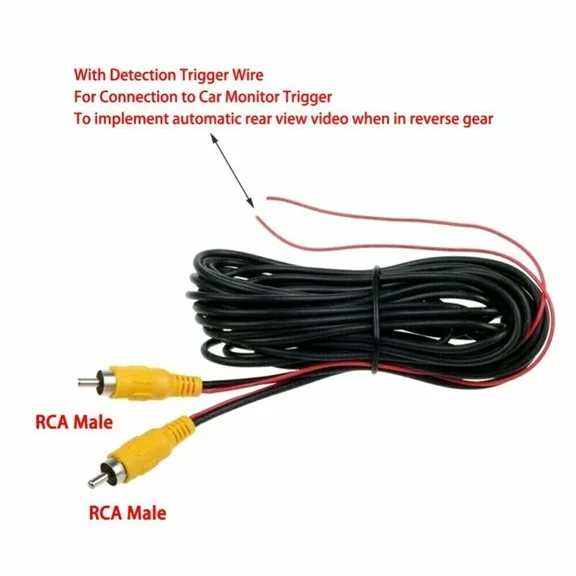 10M Car Video Rca Extension Cable For Rear View Hd Backup Camera &Detection Wire