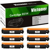 Victoner 6-Pack Compatible Toner for Canon 051H Use With Canon imageCLASS LBP162dw LBP1692dwkg LBP161dn 6 * Black